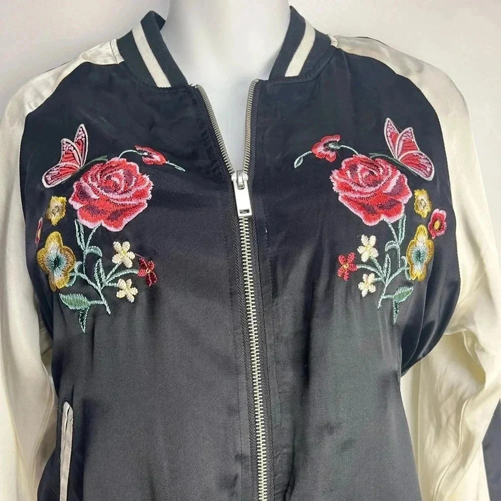 Forever 21 Floral Satin Souvenir Jacket - Picture 6 of 9